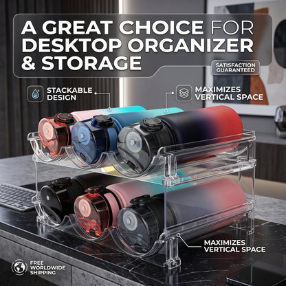 SipStack™ 2.0 - The Best Water Bottle Organizer
