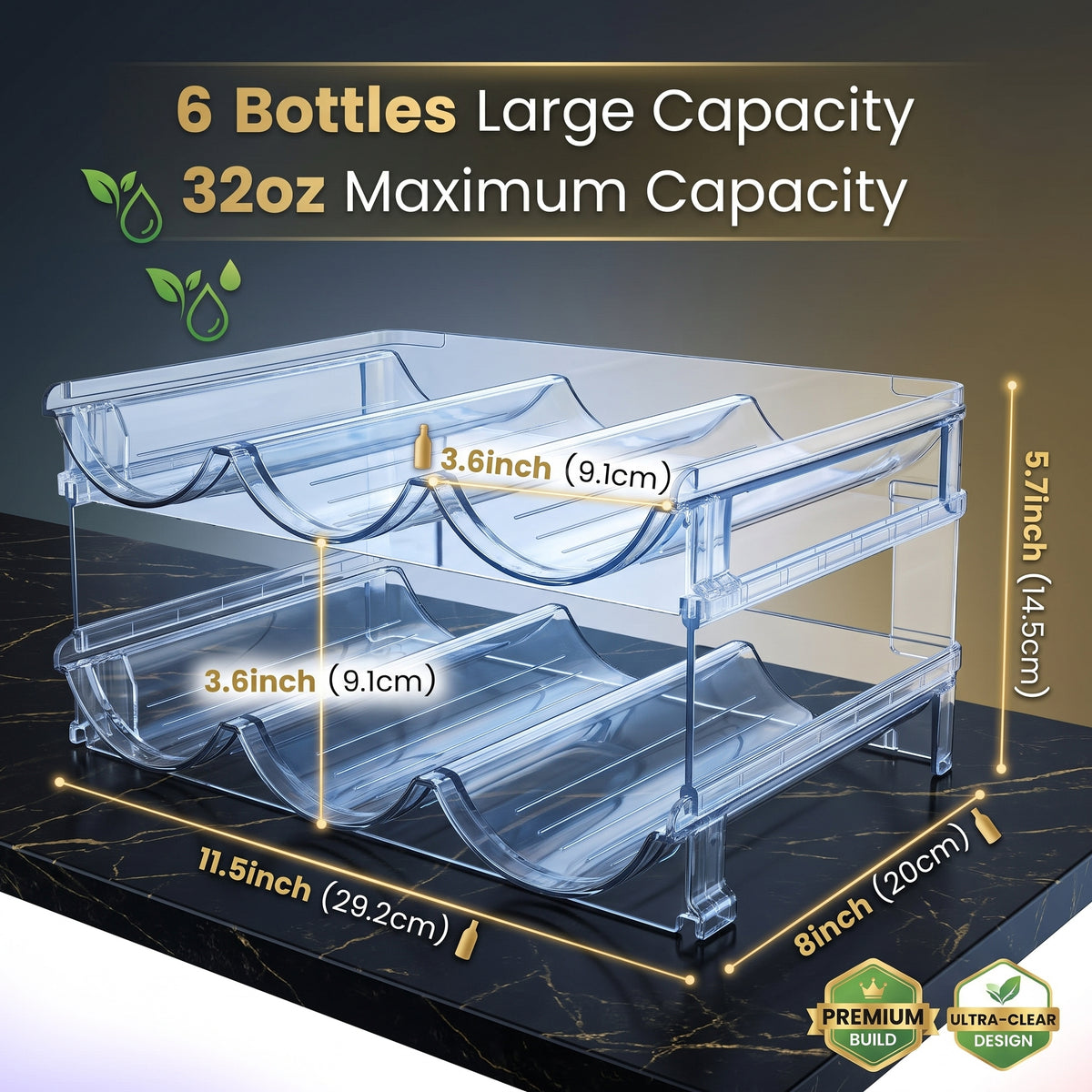 SipStack™ 2.0 - The Best Water Bottle Organizer